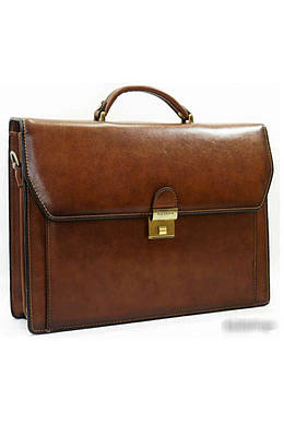 Портфель з натуральної шкіри Katana чоловічий рудий 63025