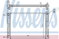 Радиатор охлаждения двигателя Nissens 62027A на Ford Fusion / Форд Фьюжн