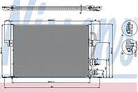 Радиатор кондиционера Nissens 94308 на Ford Mondeo / Форд Мондео