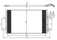 Радіатор кондиціонера NRF 35551 на Ford Focus / Форд Фокус