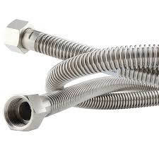 Гнучкий гофрований шланг для води з нержавіючої сталі GROSS 1/2 30 см РР