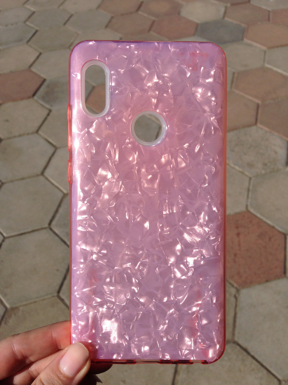 Чохол для Xiaomi Redmi Note 5 Pink Broken Glass