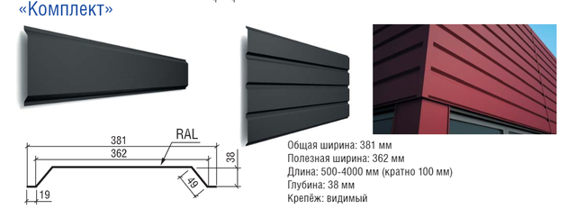 Фасадні панелі Комплект