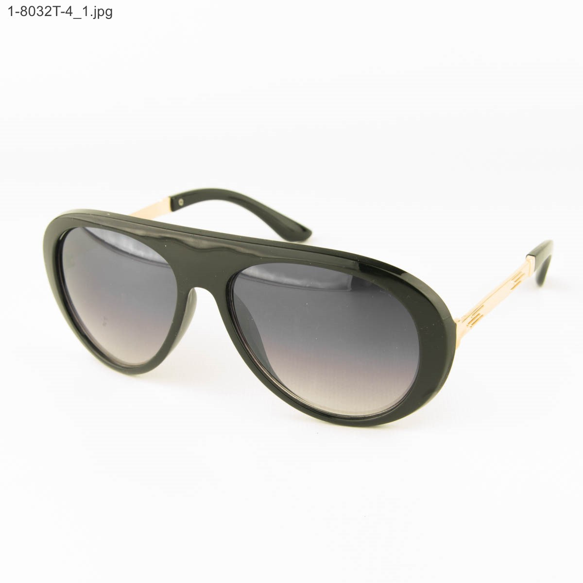 Стильні сонцезахисні окуляри - Чорні - 1-8032Т-4