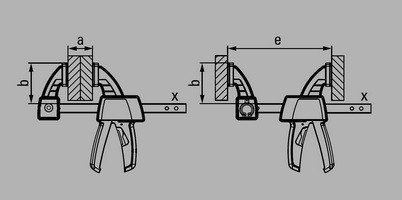 параметри струбцини Bessey EZS