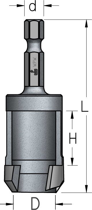 Пробочник з шестигранним хвостовиком D9,5 Z1