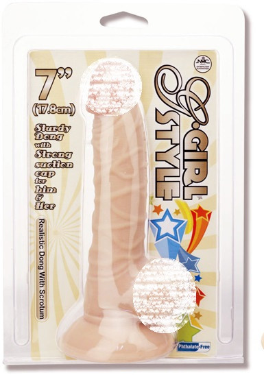 Фалоімітатор G-Style Girl 7 inch Dong With Suction Cap NMC 14см
