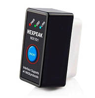 Сканер мультимарочный ELM 327 NEXPEAK NX101 V1.5 OBD2 mini Bluetooth диагностика автомобиля