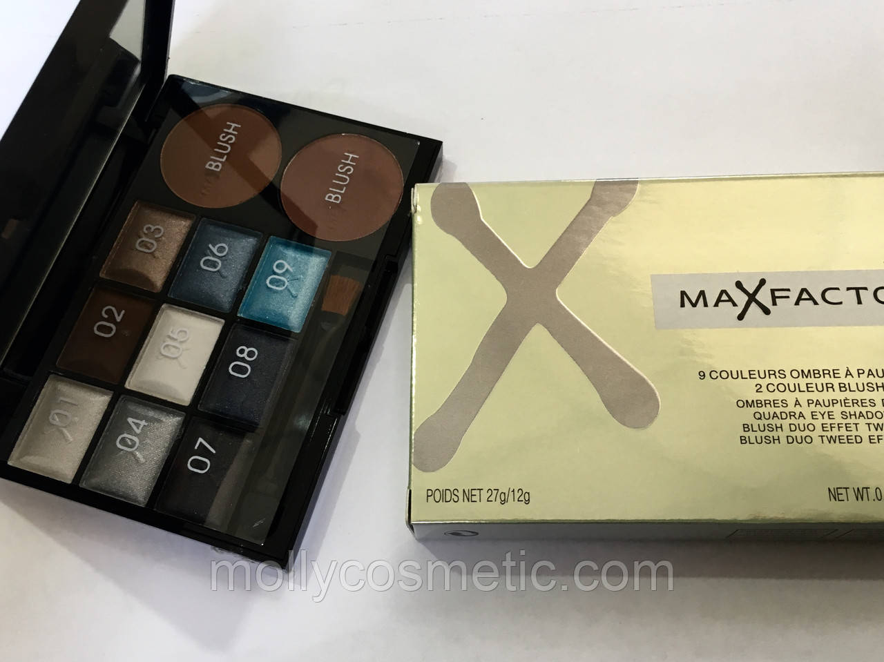 MAX FACTOR Тени 9 colour ombre A 2 colour blush