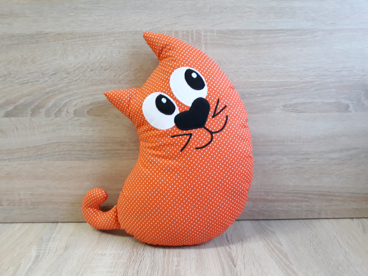 М'яка іграшка — подушка кот бавовна ручна робота