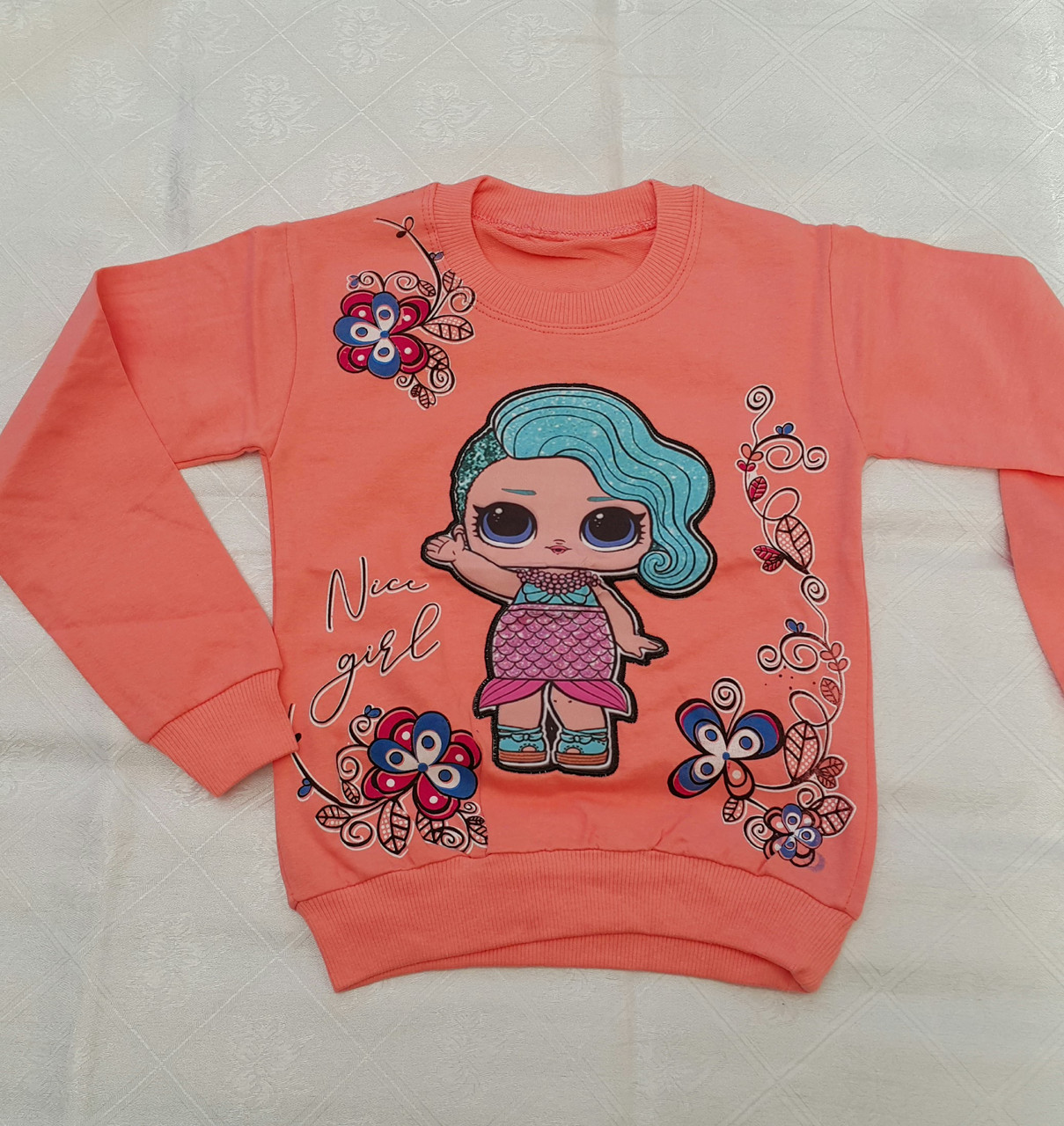 Реглан лялька Lol для дівчаток 110,116,122,128 зросту Туреччина, фото 1