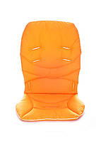 Матрацик вкладка в коляску, автокрісло DavLu 72x40 см жовтогарячий (V-105)