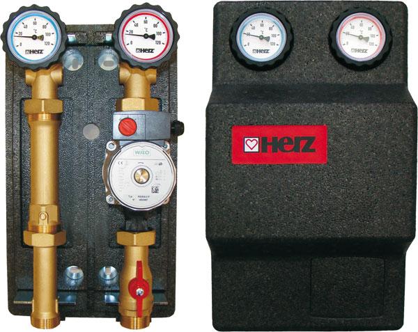 Насосна група HERZ PUMPFIX DIREKT Ø 25 Kvs 5,8 пряма