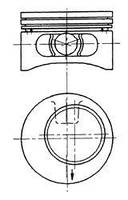 Поршень Kolbenschmidt 92123610 на Opel Calibra / Опель Калибра