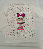 Реглан із лялькою LOL для дівчаток 104,110,116,122,128 зросту, фото 5