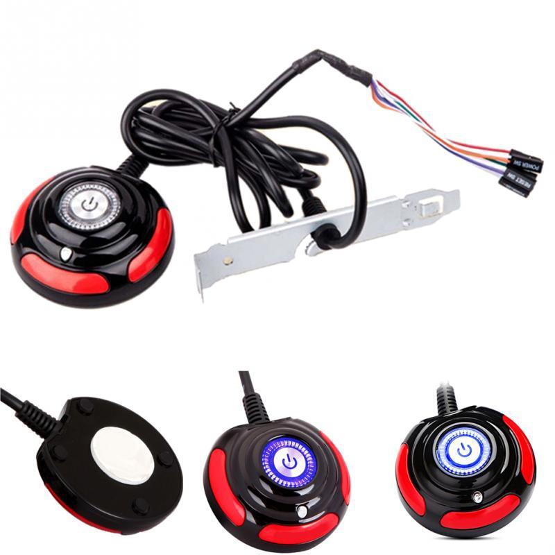 Кнопка включения питания ПК, выносная 160см, Power SW Reset + индикация ...