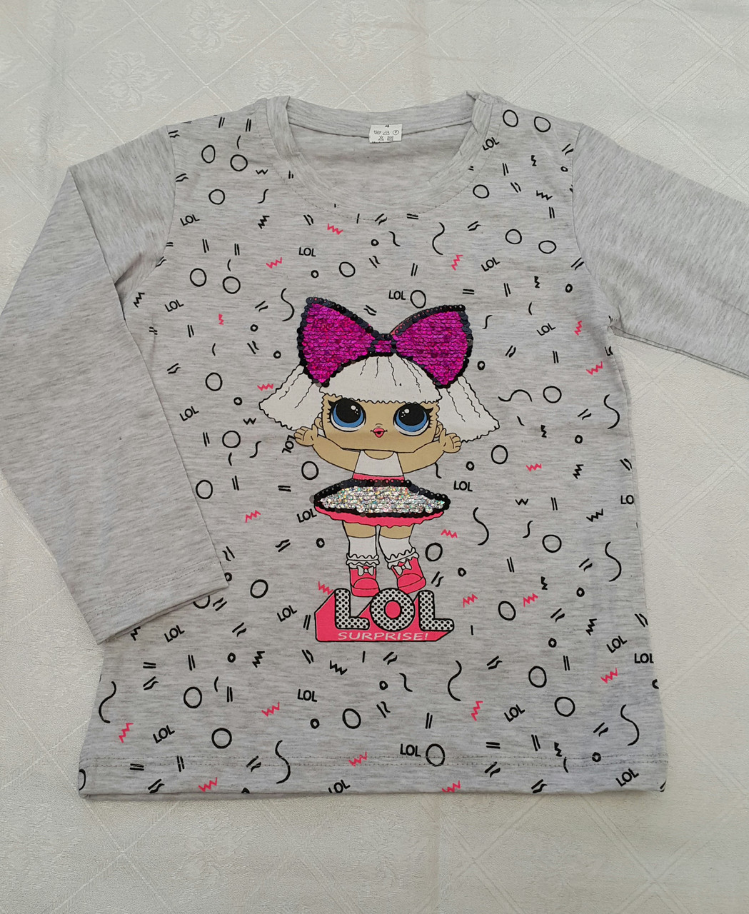 Реглан з лялькою LOL для дівчаток 104,110,116,122,128 зросту, фото 1