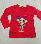 Реглан з лялькою LOL для дівчаток 104,110,116,122,128 зросту, фото 7