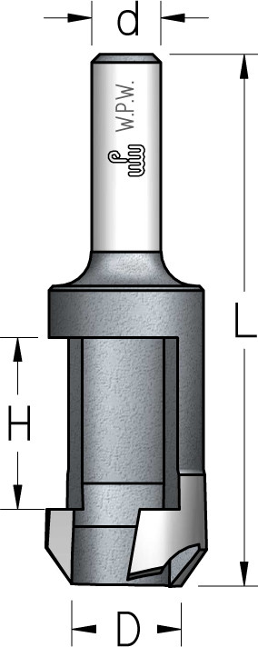 Пробочник з циліндричним хвостовиком D9,5 d8 Z1