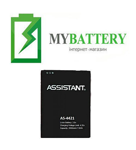 Оригінальний акумулятор АКБ батарея для Assistant AS-4421 (Blackview A5) 2000 mAh 3.8 V