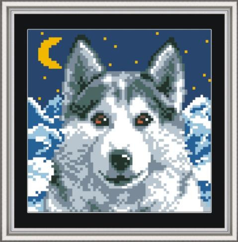 Набір мозаїки камінням Місячне сяйво Dream Art 30155 (18 х 18 см)