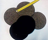 Повстяний круг полірувальний d125 мм на липучці, фото 2