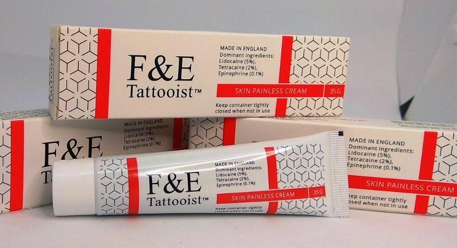 Крем-нестетик Tattooist RED F&E 35 гр. (Татуїст) Лідокаїн 5% Тетракаїн 2% Епініфрин 0,1% (Відео)