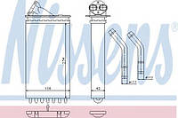 Радиатор печки Nissens 72655 на Opel Omega / Опель Омега