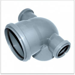 Кут хрест (Коліно) каналізаційний 110*90*50*50