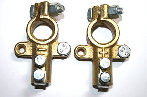 Клема АКБ ремонтна вантажна посилена (латунь)