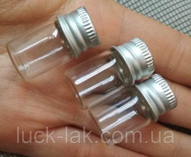 Баночка скляна 16х28мм 3 мл, фото 1