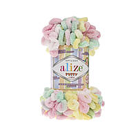 Alize PUFFY COLOR (Пуффі Колор) № 5862 (Пряжа, нитки для в'язання руками)