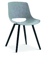 Стілець Lang OW-194Q блакитний поліпропілен із чорними металевими ніжками, фото 5