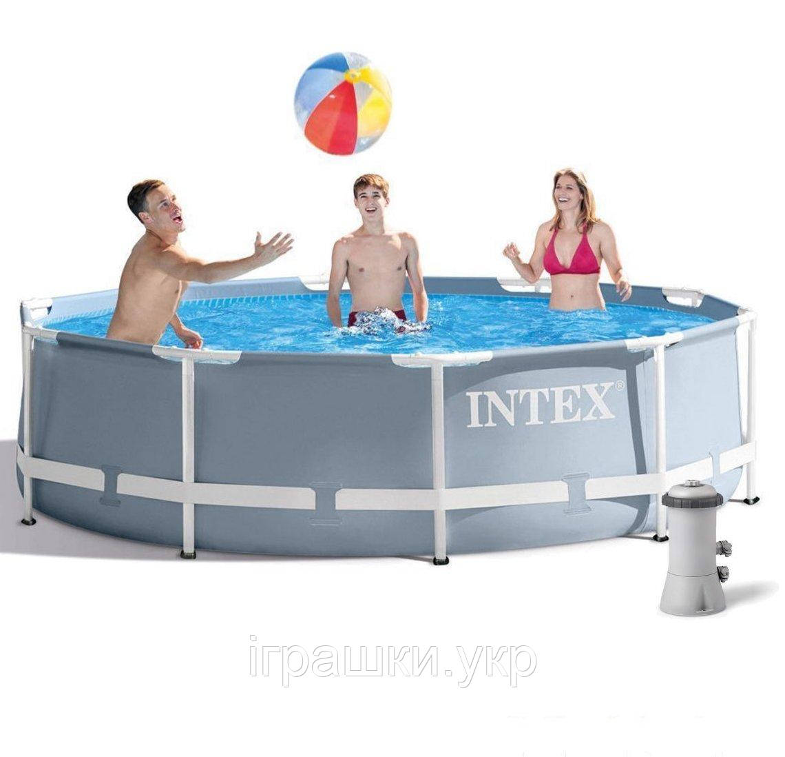 Каркасний басейн Intex 26702, 305 x 76 см PRISM FRAME POOL, фільтр насос