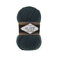 Alize LANAGOLD (Лана Голд) № 426 темно-зелений (Пряжа, нитки для в'язання напіввовна)