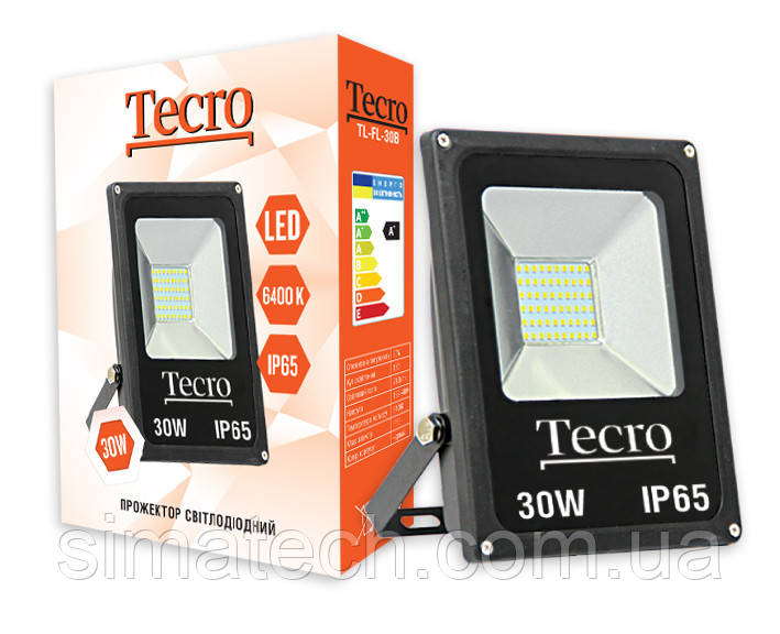 Світлодіодний прожектор Tecro 30W (LED), фото 1