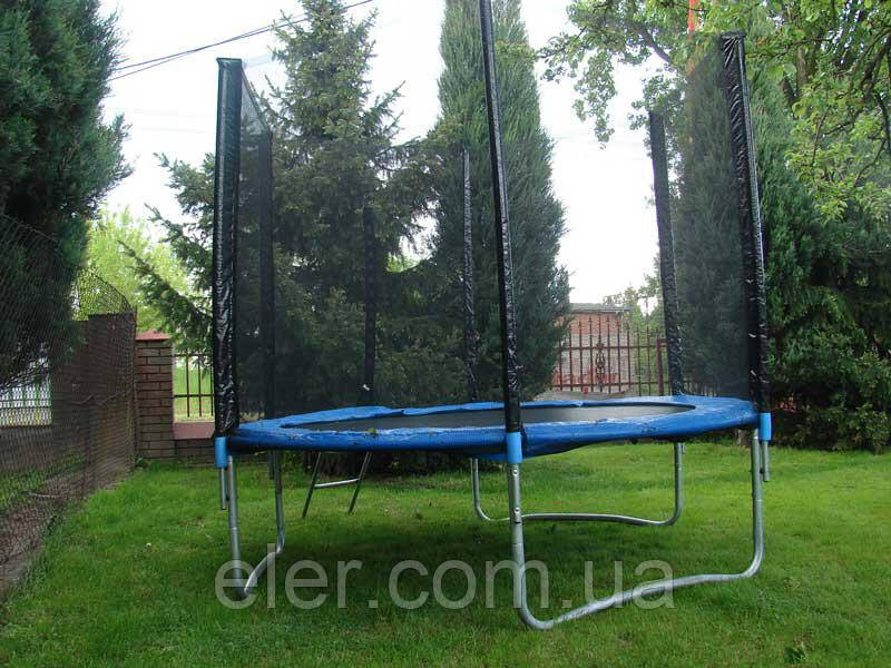Батут діаметром 252 см (8 ft) для дітей, спортивний зі сходами та сіткою