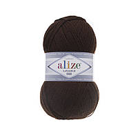 Alize LANAGOLD 800 (Лана Голд 800) № 26 коричневый (Пряжа, нитки для вязания полушерсть)