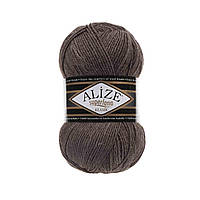 Alize SUPERLANA KLASIK (Суперлана Класік) № 240 коричневий меланж (Пряжа напіввовна, нитки для в'язання)