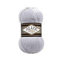 Alize SUPERLANA KLASIK (Суперлана Класік) № 698 місячний камінь (Пряжа напіввовна, нитки для в'язання)