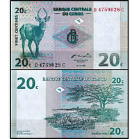 Конго Д. Рес/Congo D. Rep 20 Centimes 1997 P83 UNC