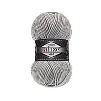 Alize SUPERLANA MIDI (Суперлана Міді) №208 світло-сірий (Пряжа, нитки для в'язання)