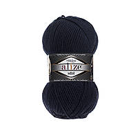 Alize SUPERLANA MIDI (Суперлана Міді) №58 темно-синій (Пряжа, нитки для в'язання)