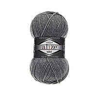 Alize SUPERLANA MIDI (Суперлана Міді) №21 сірий меланж (Пряжа, нитки для в'язання)