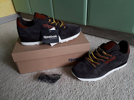 Чоловічі кросівки Reebok Classic Brown коричневі, фото 1