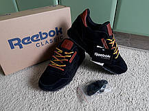 Чоловічі кросівки Reebok Classic Black чорні, фото 5