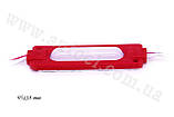 Світлодіодний модуль герметичний 12V 6 SMD 2835 (95mm*18mm) червоний, фото 3