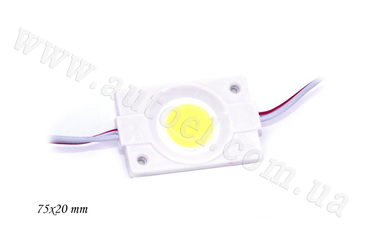 Світлодіодний модуль 12V COB (75mm*20mm) білий