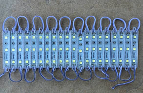 Світлодіодний модуль SMD 5054 3 світлодіода білий Код.58690, фото 2