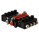 Розподільник моноблоковий Z50 — 4 секції з запобіжним клапаном ( електромагнітне керування) — 24V DC
